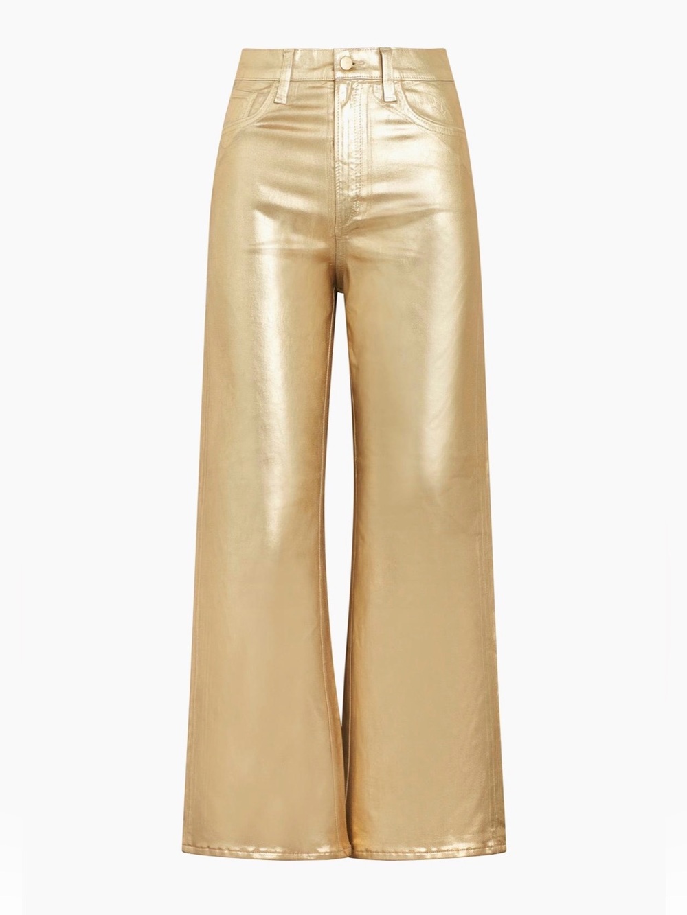 Joe's Jeans Metallic Gold Wide-Leg Jeans size 26